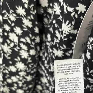 Scoop Black And White Floral Tie Neck‎ Dress Size XL thumbnail 9