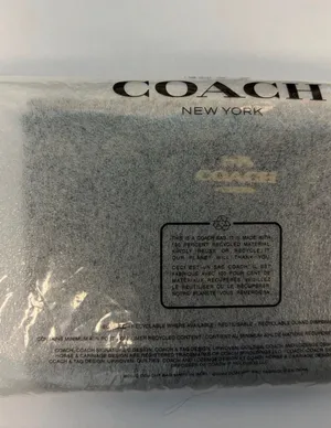 NWT Coach Black Monogram Zip Wristlet with Gold Logo thumbnail 4