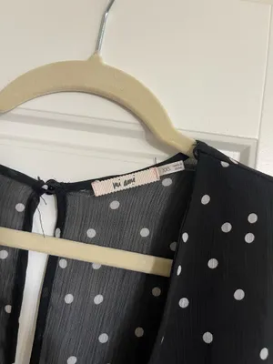 Black and White Polka Dot Dress Size XXS thumbnail 3