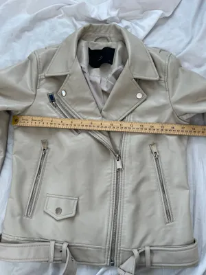 WB Melissa faux leather bicker jacket size Xs thumbnail 10