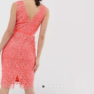 ASOS Paper Dolls‎ Coral Lace V Neck Bodycon Pencil Cocktail Dress Sz 8 NWT thumbnail 14