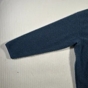 VTG Liz Claiborne Fleece Pullover Sweater Womens XL Blue Henley Snap Fuzzy Cozy thumbnail 7