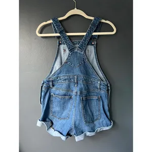 Old Navy Size Small Women's Denim Short Overalls thumbnail 2