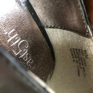 East5th manmade black patent leather pumps kitten heels corporate classy office siren preppy dark academia-6.5M thumbnail 5