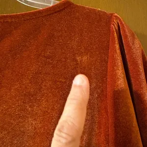 Baltic Born Meghan Rust Terracotta Velvet Wrap Maxi Dress thumbnail 11