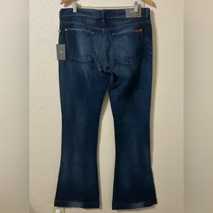 NWT 7 For All Mankind Jiselle in Dark Blue Flare Jeans - Size 32 thumbnail 5