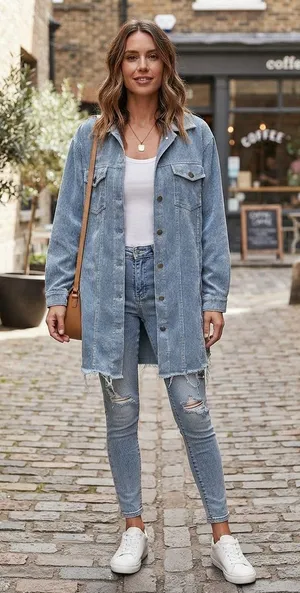 POL Light Blue Jacket thumbnail 1