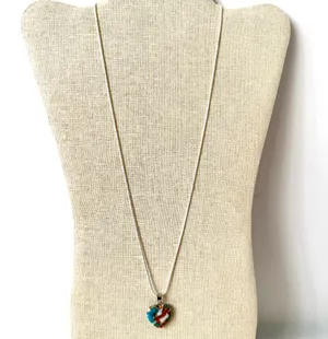Sterling Silver Heart Necklace thumbnail 3
