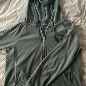 Green Velvet Zip Up  thumbnail 1