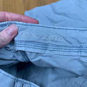 American‎ Eagle Baggy Jogger Cargo Pants Women 0 Blue Gray Stretch Wide Leg Y2K thumbnail 8