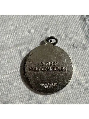 First Communion Body Of Christ Silver Charm Pendant thumbnail 5