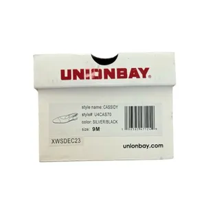 UNIONBAY Women's Cassidy Ballet Slingback Flat silver black Shoes Size 9 NIB thumbnail 8