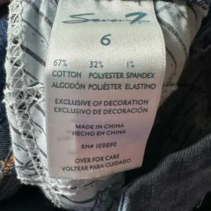 7‎ For All Mankind Women’s Skinny Jeans Blue Size 6 Mid Rise Stretch Denim thumbnail 11