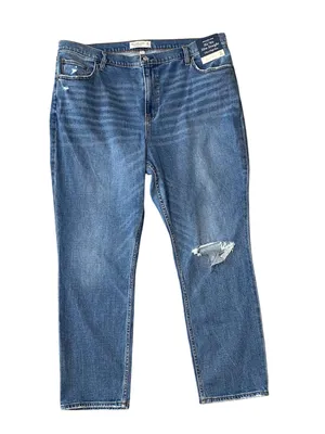 NWT ABERCROMBIE & FITCH The 90s Slim Straight Jeans thumbnail 2