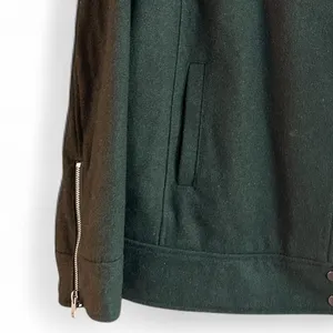 A New Approach Women Moto Jacket Size XL Earthy Green‎ Sherpa Assymetrical Zip thumbnail 6