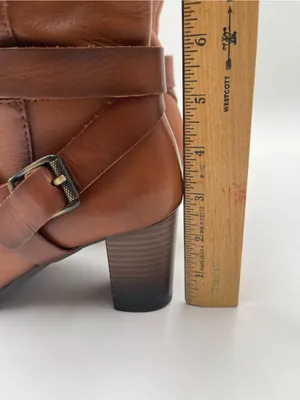 Pikolinos Made in Spain Brown Tall Leather Heeled Boots Womens 37 Riding thumbnail 14