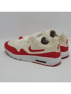 Men's Nike Air Max 1 Ultra Moire Sneakers Size 7.5 White Red thumbnail 14