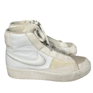 Nike Blazer‎ Mid Victory Sneakers Women's Sz 7.5 White DR2948-100 Leather thumbnail 5