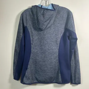 The North Face Women's Asymmetrical Full Zip Fleece Jacket‎ Blue Heather Size M thumbnail 2