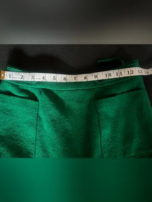 Anthropologie Maeve Kelly Green Wool Blend Flounce Hem Mini Skirt. Size 0P thumbnail 9
