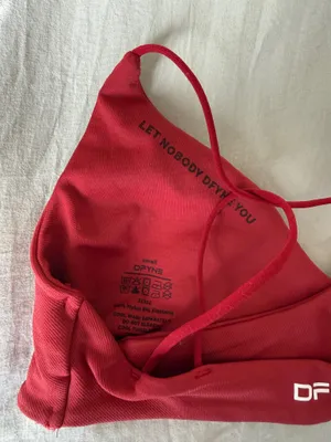 AUTHENTIC DFYNE Vision Twist Front Sports Bra Crimson thumbnail 4