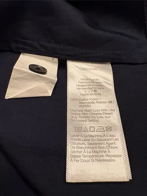 Madewell Sculptural-Sleeve Pleated Mini Dress classic navy NZ961 Size 4 NWT thumbnail 10