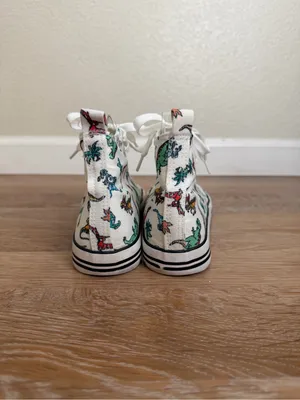 Hot Topic Dinosaur Print Hi-Top Women’s Sneakers, Size 5 thumbnail 5