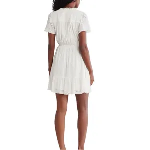 Lovestitch smocked eyelet mini dress Small thumbnail 2