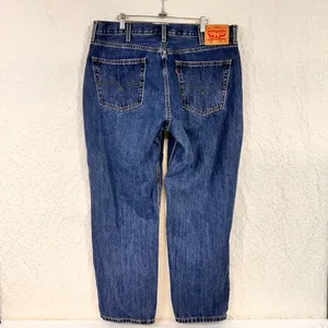 Levi's 550 Men's Jeans Size 38/30 Medium Blue Wash Straight Leg Cotton Classic thumbnail 2