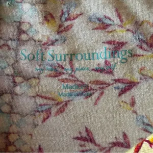 Soft Surroundings Fifi embroidered tunic top, 3/4 bell sleeve, sz M thumbnail 11