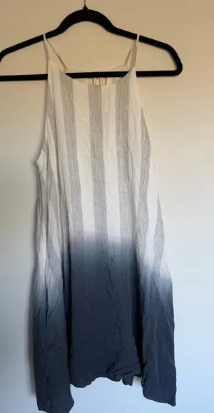 Loveriche Ombre White Blue Dress thumbnail 1