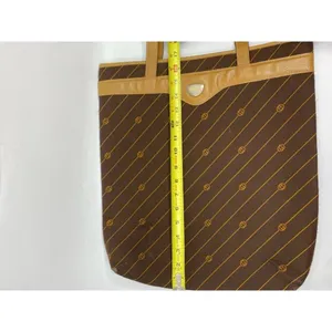 GUCCI Vintage XL Tote Bag in Canvas Fabric w/ thumbnail 6