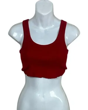 Brandy Melville Red Cropped Tank one size thumbnail 1