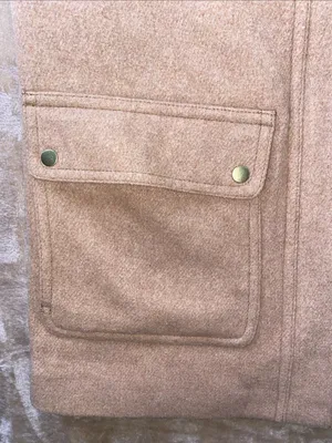 J. Crew Vail Parka Camel Hooded Wool-Blend Pea Coat with Faux-Fur Trim thumbnail 4