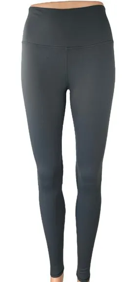 Alo Yoga Women's Gray Mid Rise Yoga Workout Athletic Leggings Pants Size S thumbnail 1