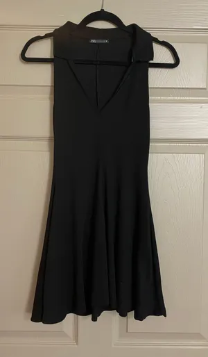 Black Ribbed Dress thumbnail 2