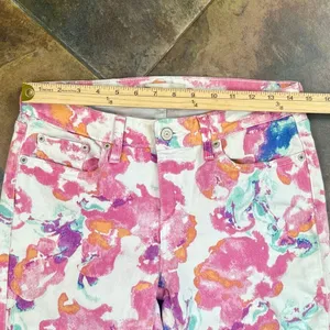 Levi's Watercolor Floral Ankle Length Denim Skinny Legging 31 thumbnail 4