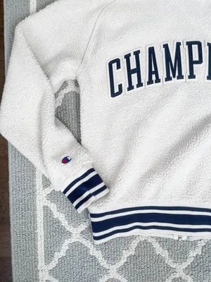 Cream Sherpa Bomber Varsity Jacket thumbnail 11