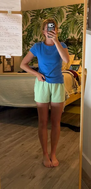 Sonoma Basic blue baby tee thumbnail 1