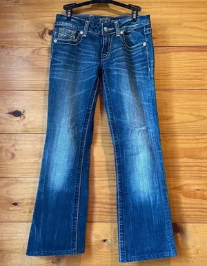 Miss Me Mid Rise Bootcut Jeans 27 JD1038B thumbnail 1