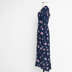 Sau Lee - Marianne‎ Floral Puff Sleeve Midi Dress. thumbnail 6
