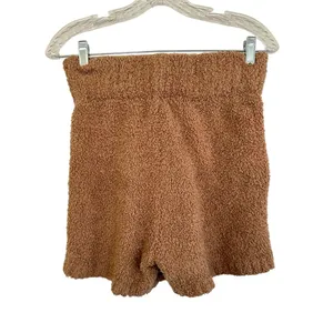 SKIMS Cozy Knit high-waisted boucle shorts caramel size S/M thumbnail 3
