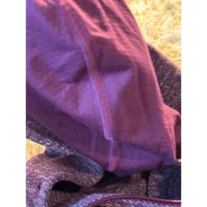 Lululemon Scuba‎ Full Zip Hoodie Heathered Purple Knit Thumbholes Jacket thumbnail 6
