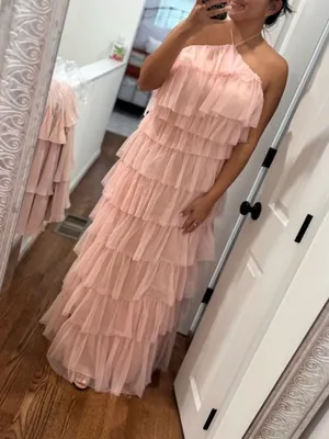 Revelry Carrie Tulle Dress - petal pink thumbnail 1