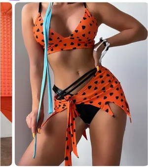 Bedrock Halloween costume flintstone Orange thumbnail 4