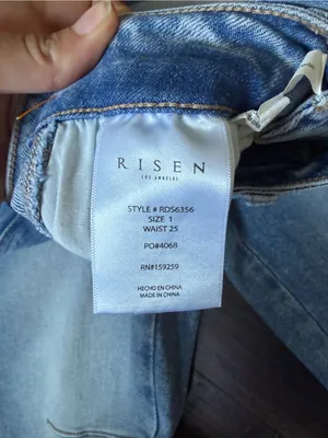 NWT Risen Jeans Light Blue Women's Cropped Wide-Leg shorts thumbnail 4