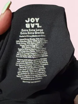JoyLab Black active wear Spaghetti Strap Mini Dress with bubble skirt bottom thumbnail 4