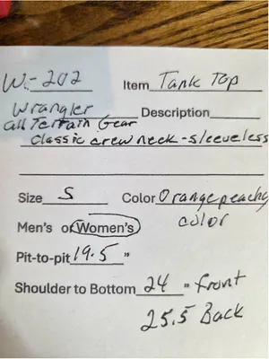 Wrangler ATG All Terrain Gear Women’s Performance Tank Top Peach Size S W-202 thumbnail 6