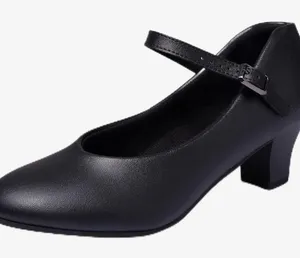 Black Mary Jane Women's dance Shoes‎ Size 6.5 thumbnail 1