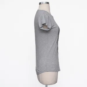 Zadig & Voltaire -‎ New! Skull Cotton & Modal T-shirt - Navy thumbnail 3